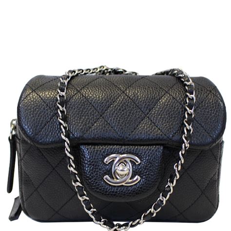 chanel bag crossbody black|chanel black quilted crossbody bag.